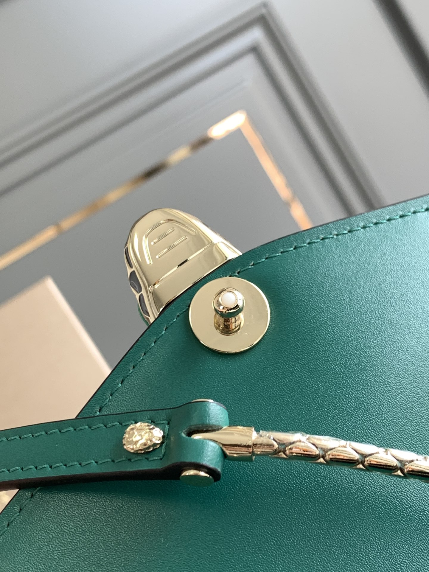 Bvlgari Serpenti Forever Crossbody Bag Green